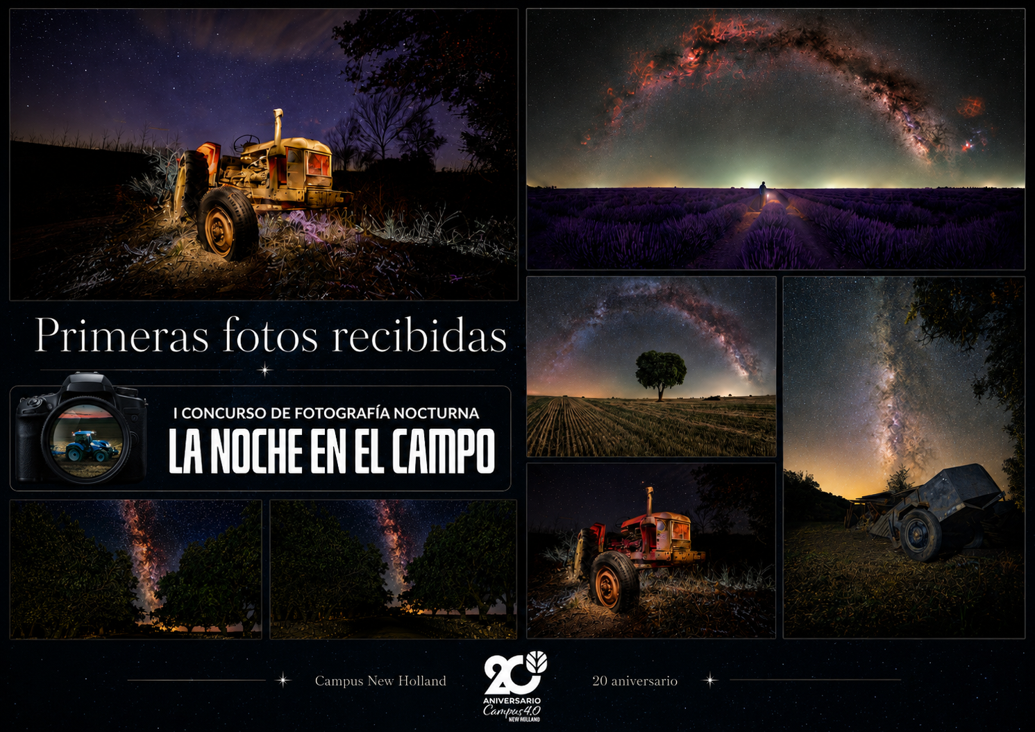 Concurso de fotografía nocturna con New Holland